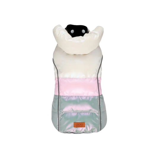 Tompouce Winterjas ‘Pearly’ – gewatteerde luxe hondenjas met parel-effect