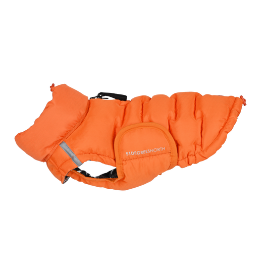 51 Degrees North Edge Coat – Oranje Hondenjas (Teckel-proof)