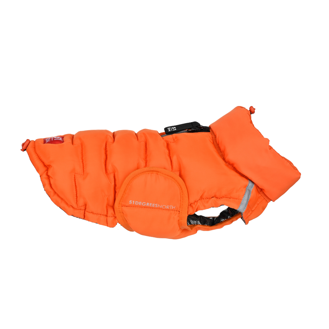 51 Degrees North Edge Coat – Oranje Hondenjas (Teckel-proof)