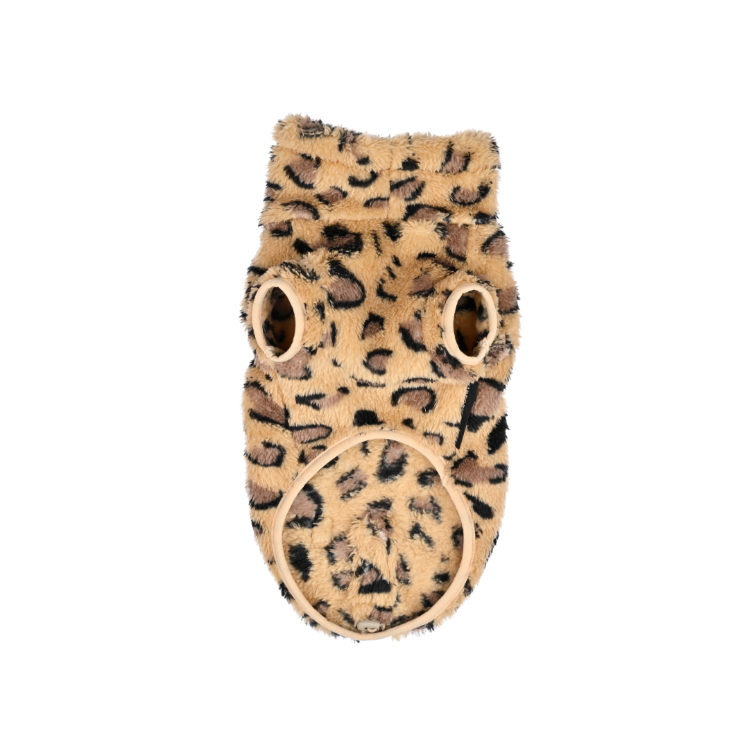 51 Degrees North Turtle Teddy Trui Leopard – Wild Side Hondentrui