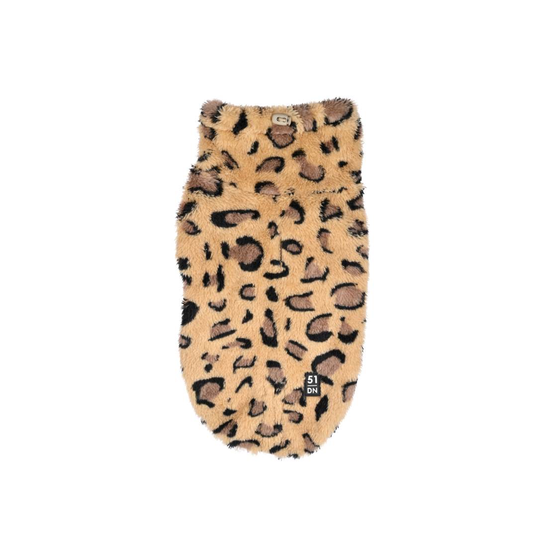 51 Degrees North Turtle Teddy Trui Leopard – Wild Side Hondentrui