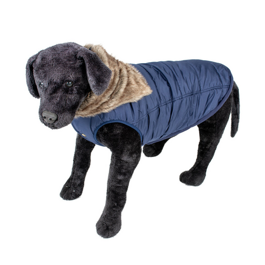 Hondenjas Puffer Blauw wind- & waterafstotende jas