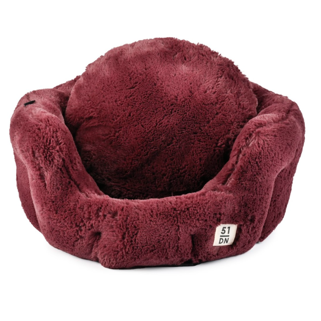 51 Degrees North Supersoft Round Softbed – Stijlvol in Aubergine