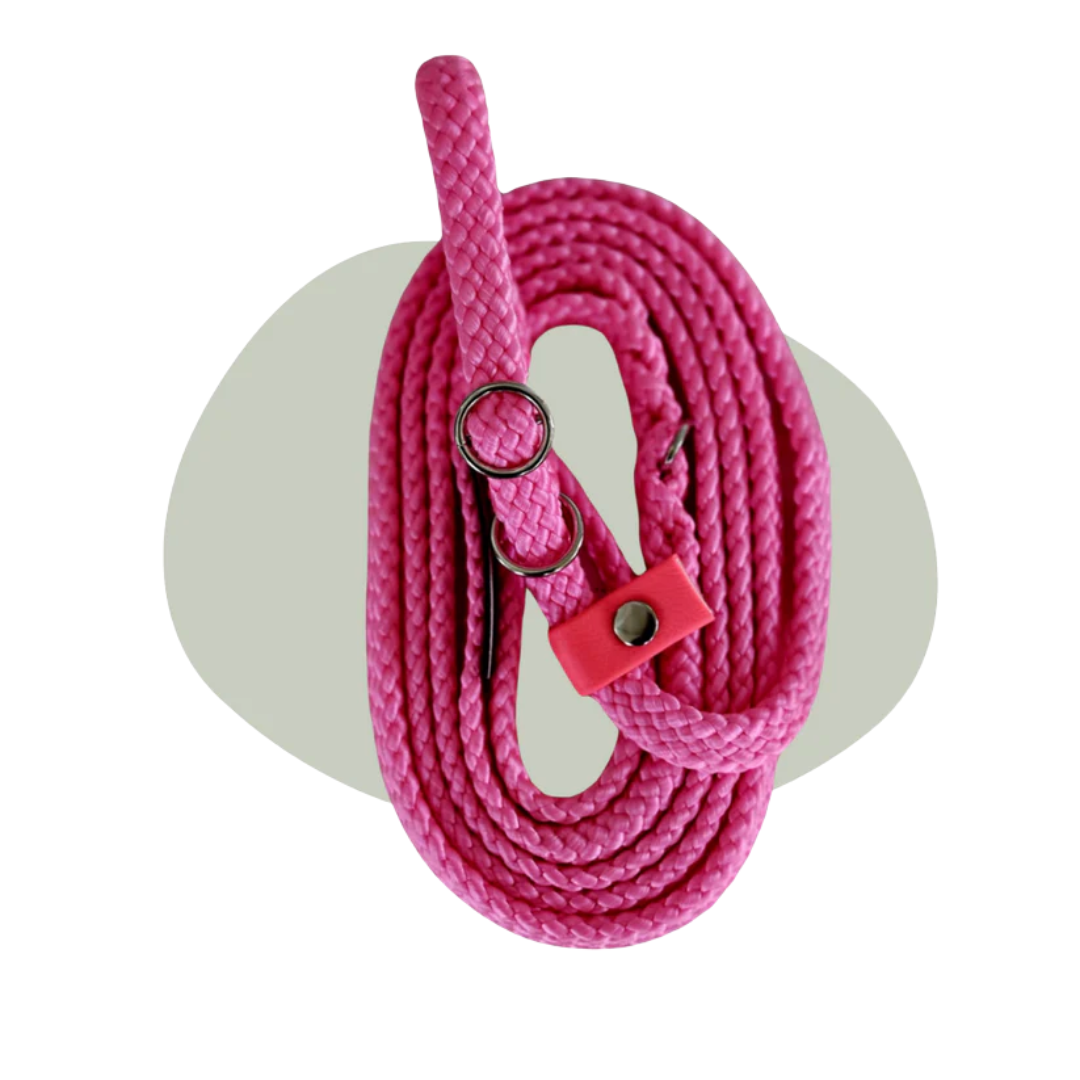 Jachtlijn Neon Pink van Walk that Dog! – felroze trainings- & wandelijn voor honden