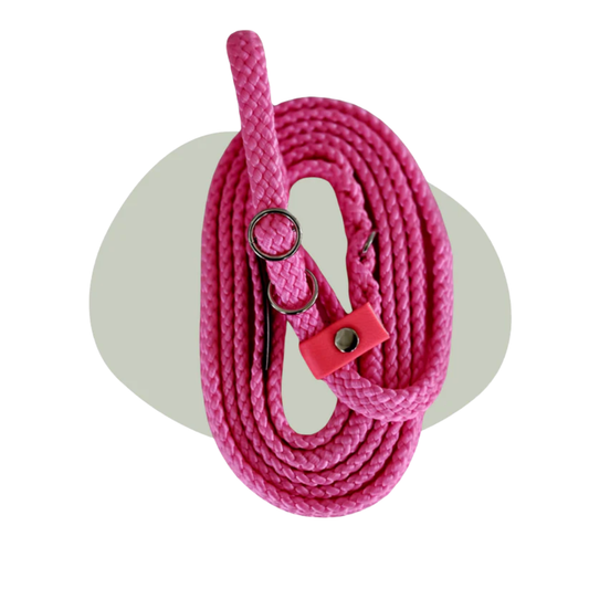 Jachtlijn Neon Pink van Walk that Dog! – felroze trainings- & wandelijn voor honden