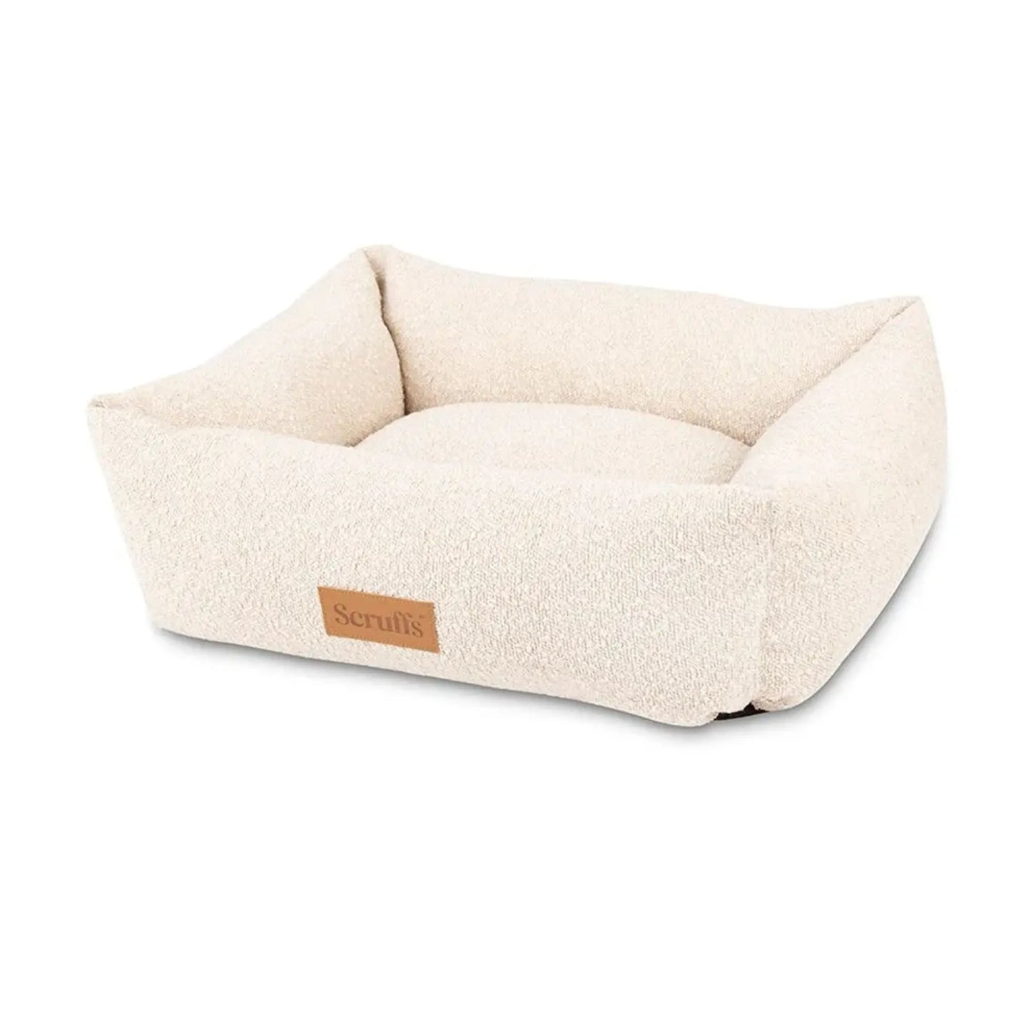 Bouclé Box Bed – Ivory & luxe knus comfort