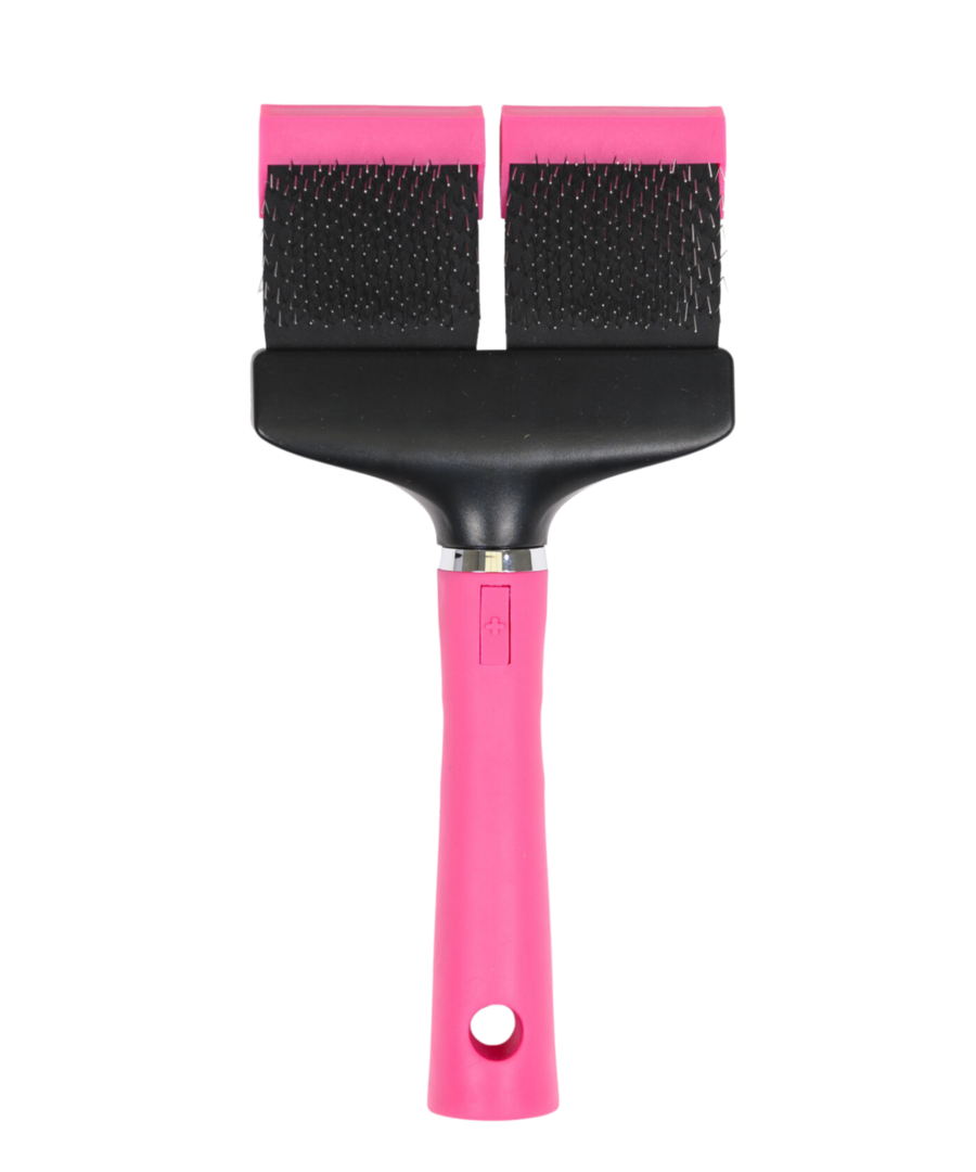 Show Tech Flex Groom Roze – Large Slickerborstel