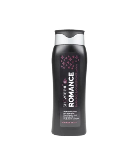 Show Tech+ Romance 2-in-1 Shampoo – herstellende shampoo & conditioner voor droge vacht (300 ml)