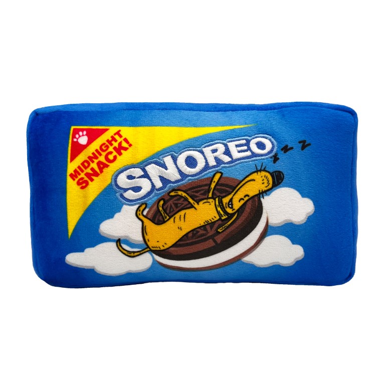 Lulubelles Power Plush Snoreo Cookies – hondenspeelgoed in cookie-vorm in Small (6 ″) en Large (8 ″), duurzaam en met pieper