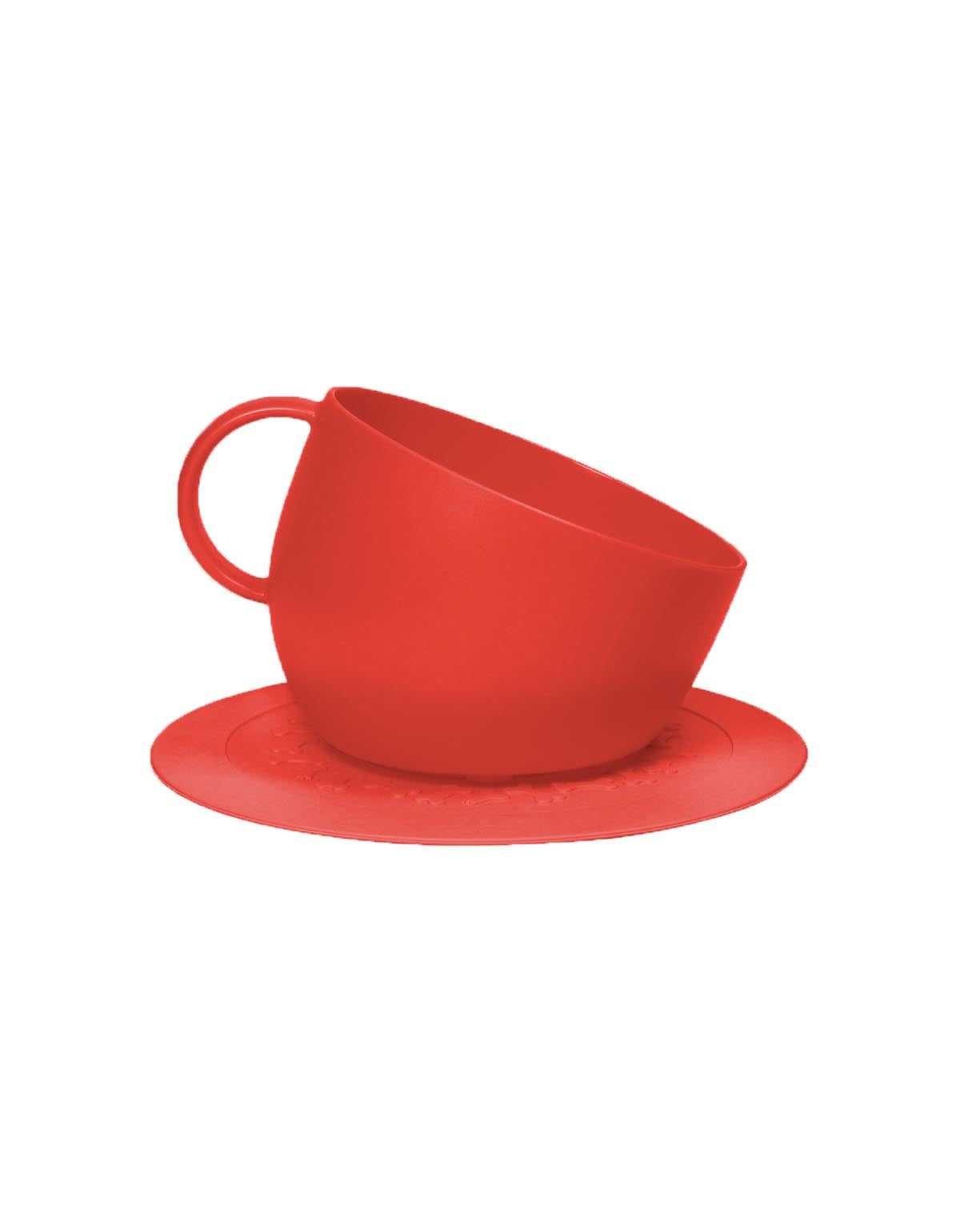 United Pets “Set Cup” – Grote antislip bak + mat - Rood