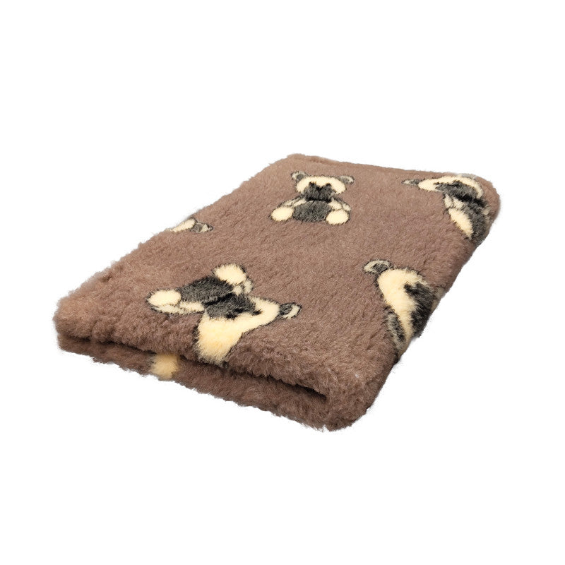 Vetbed Beertjes – Bruin met beige & Ultrazacht comfort