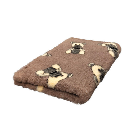 Vetbed Beertjes – Bruin met beige & Ultrazacht comfort