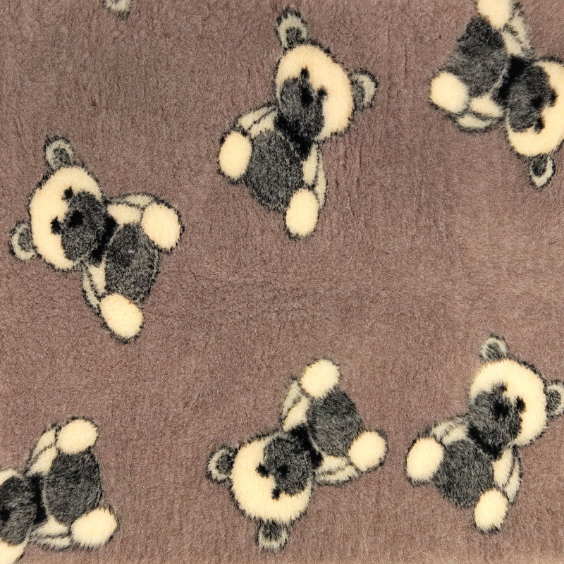 Vetbed Beertjes – Bruin met beige & Ultrazacht comfort