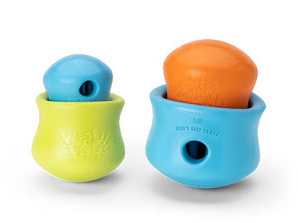 West Paw Zogoflex Toppl – Traktatie Puzzel & Slowfeeder voor Honden (S/L/XL) | vaatwasserbestendig