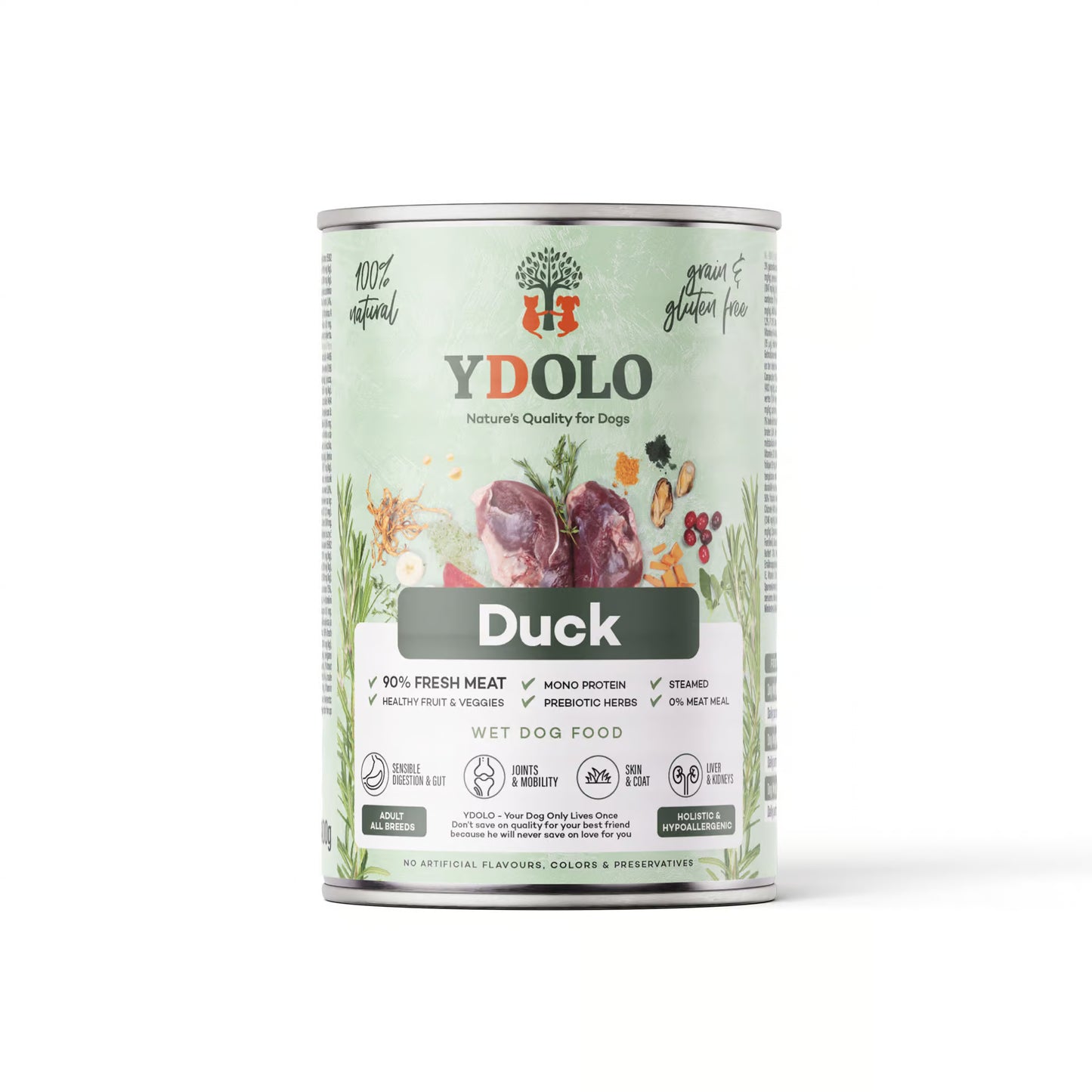 YDOLO Natvoer – Duck (400 g blik)