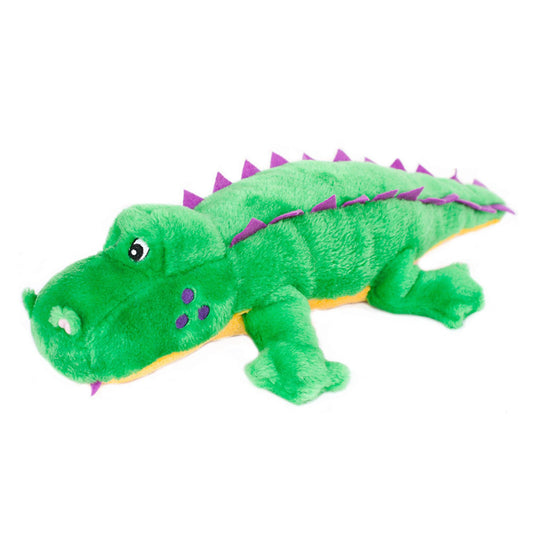 ZippyPaws Grunterz – Alvin the Alligator - Pluche Hondenspeelgoed