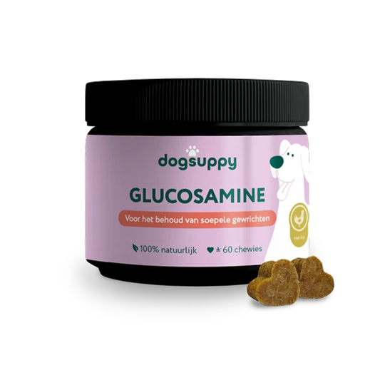 DogSuppy Glucosamine Chewies – Gewrichtssupplement voor Honden (60 stuks) | Soepel Bewegen