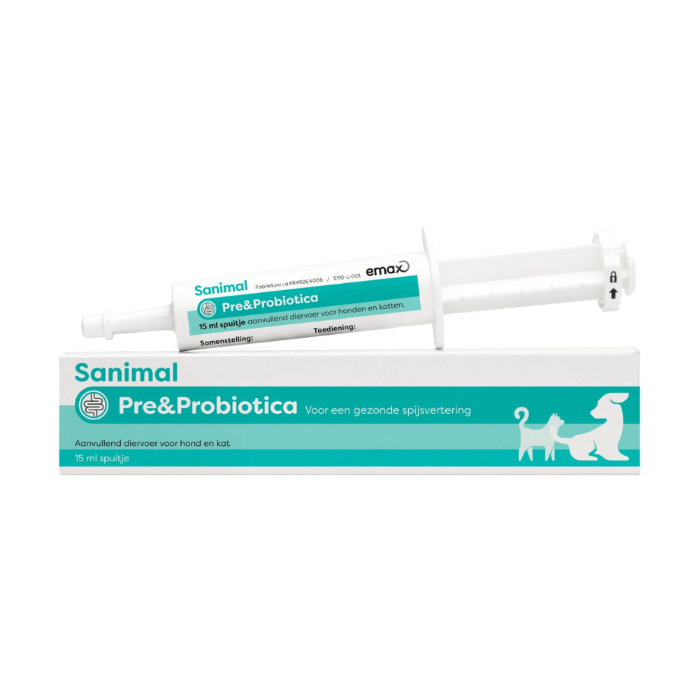 Sanimal Pre & Probiotica voor Hond en Kat – Darmondersteuning met FOS