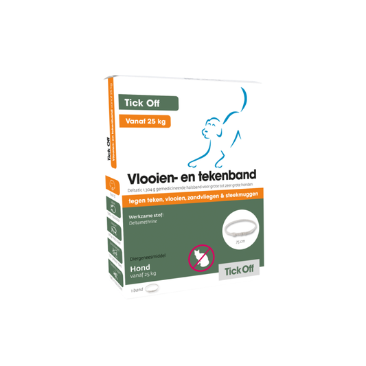 Tick Off Vlooien- & Tekenband – Grote Hond vanaf 25 kg