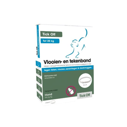 Tick Off Vlooien- & Tekenband – Kleine Hond tot 25 kg