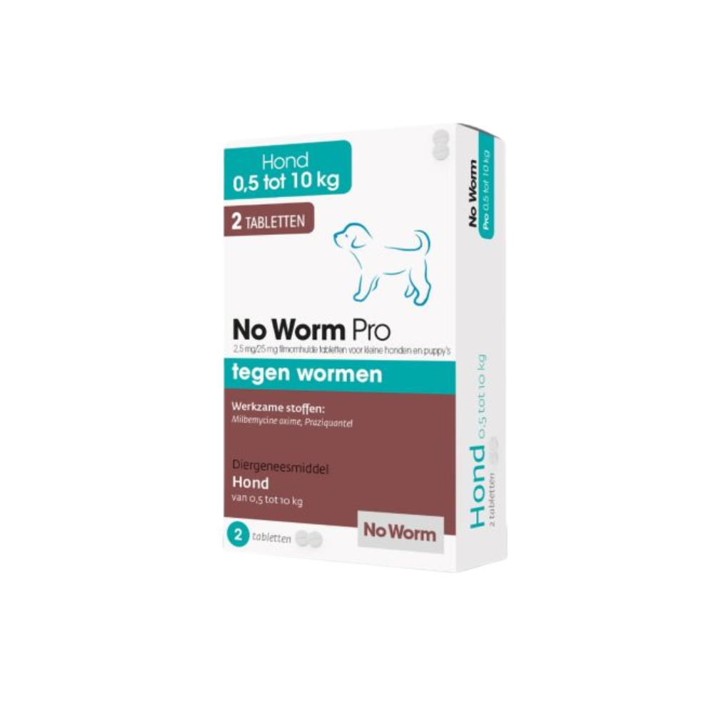 No Worm Pro Kleine Hond & Puppy – Ontwormingstabletten