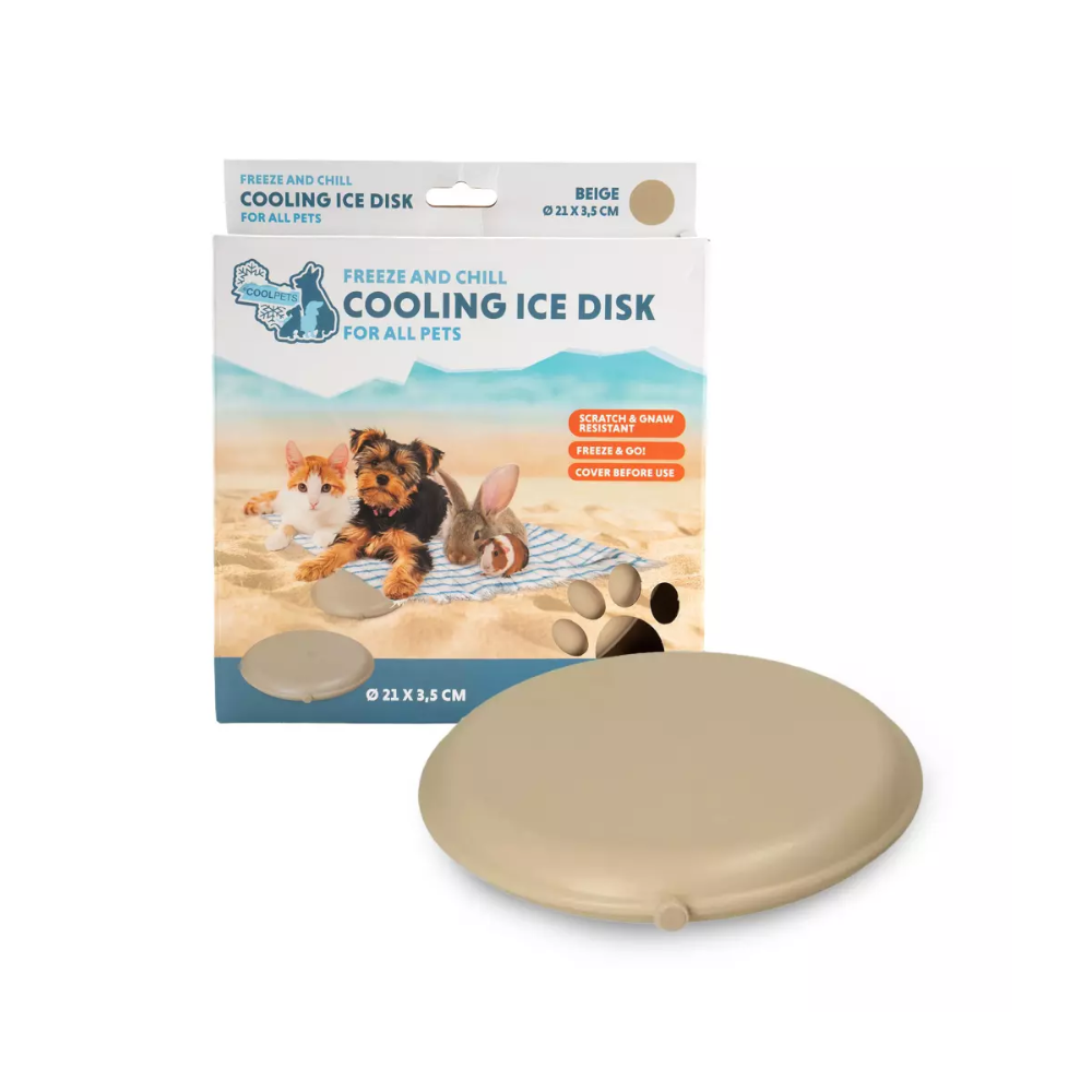 CoolPets Cooling Disc Beige – Koelschijf voor honden & kleine huisdieren