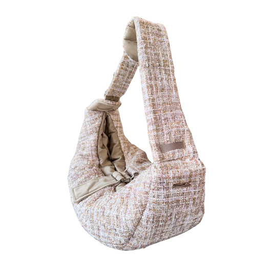 Tweed Sling Hondendraagtas – Draagtas voor Kleine Honden