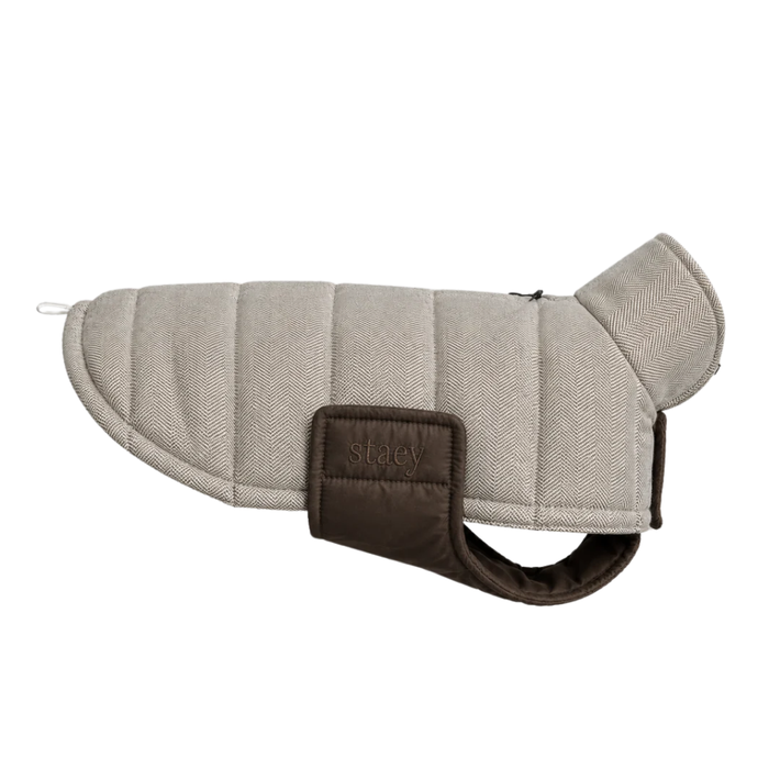 STAËY Nora Hondenjas Herringbone Mocca – S t/m L
