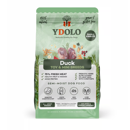 YDOLO Healthy & Pure Duck MINI – Semi-Moist Hondenvoer 700 g