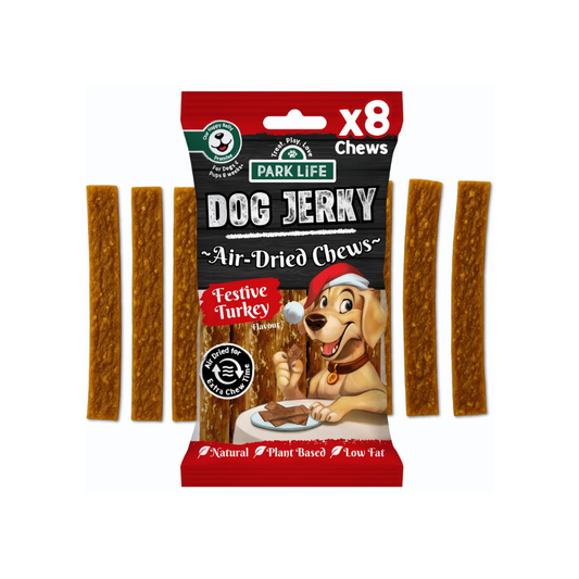 PARK LiFE Festive Turkey Jerky – Graanvrije Kerstsnack voor Honden 70 g