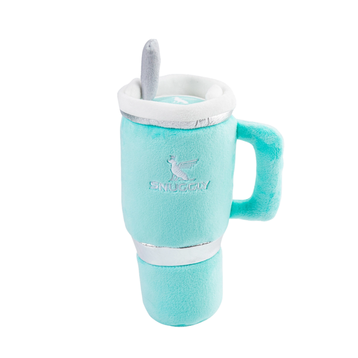 Haute Diggity Dog Snuggly Cup Blauwgroen – Pluche Hondenspeelgoed