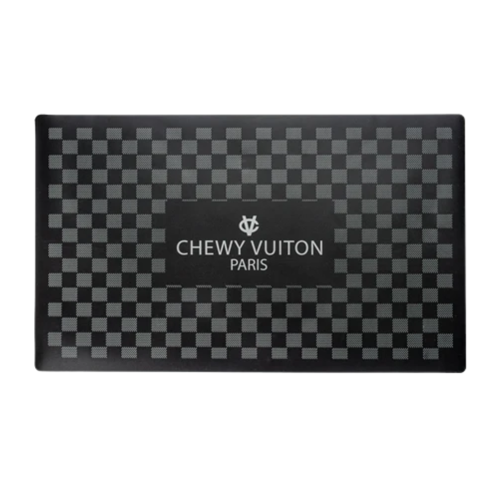 Haute Diggity Dog Chewy Vuiton Black Checker Voerbakmat