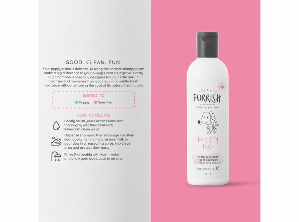Furrish Pretty Puppy Shampoo – Zachte Shampoo voor Puppies (300 ml)