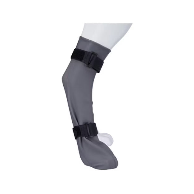 TRIXIE beschermkous siliconen grijs maat S 6x30 cm – pootbescherming voor hond (wond/verband)