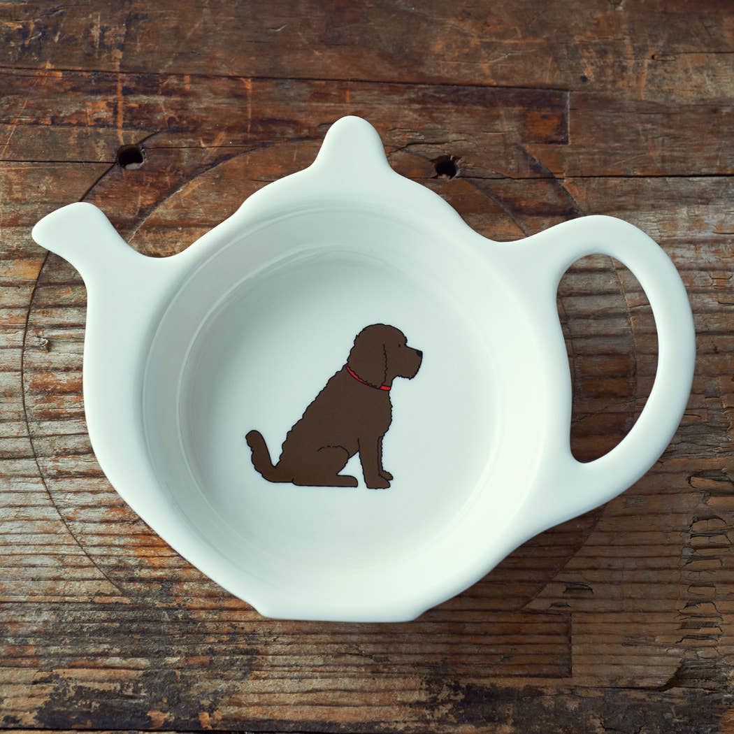 Theezakjes-schaal met Labradoodle print – hondenaccessoire voor hondenliefhebbers