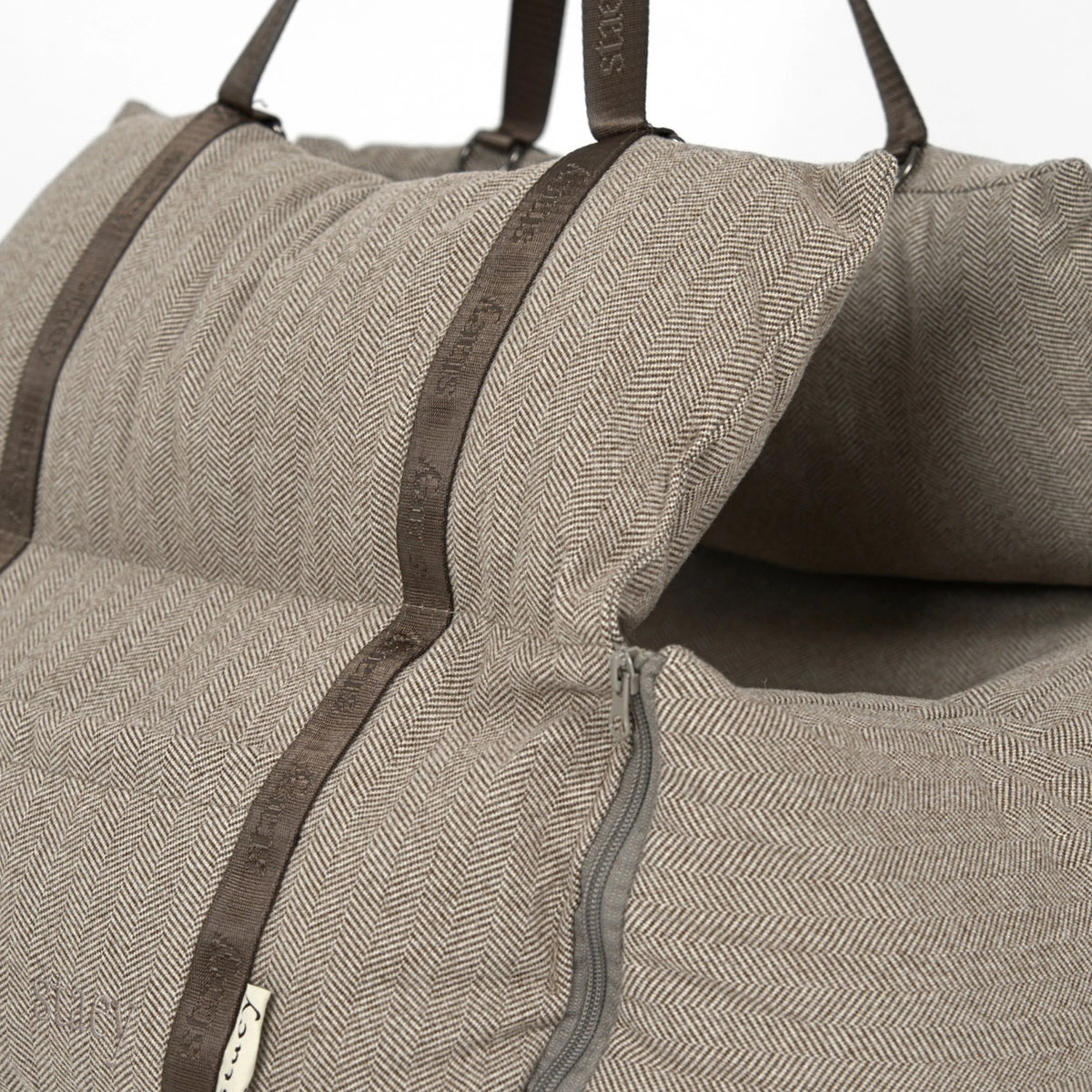 Thea 3-in-1 Honden Autostoel, Draagtas & Reisbed – Visgraat Mocca