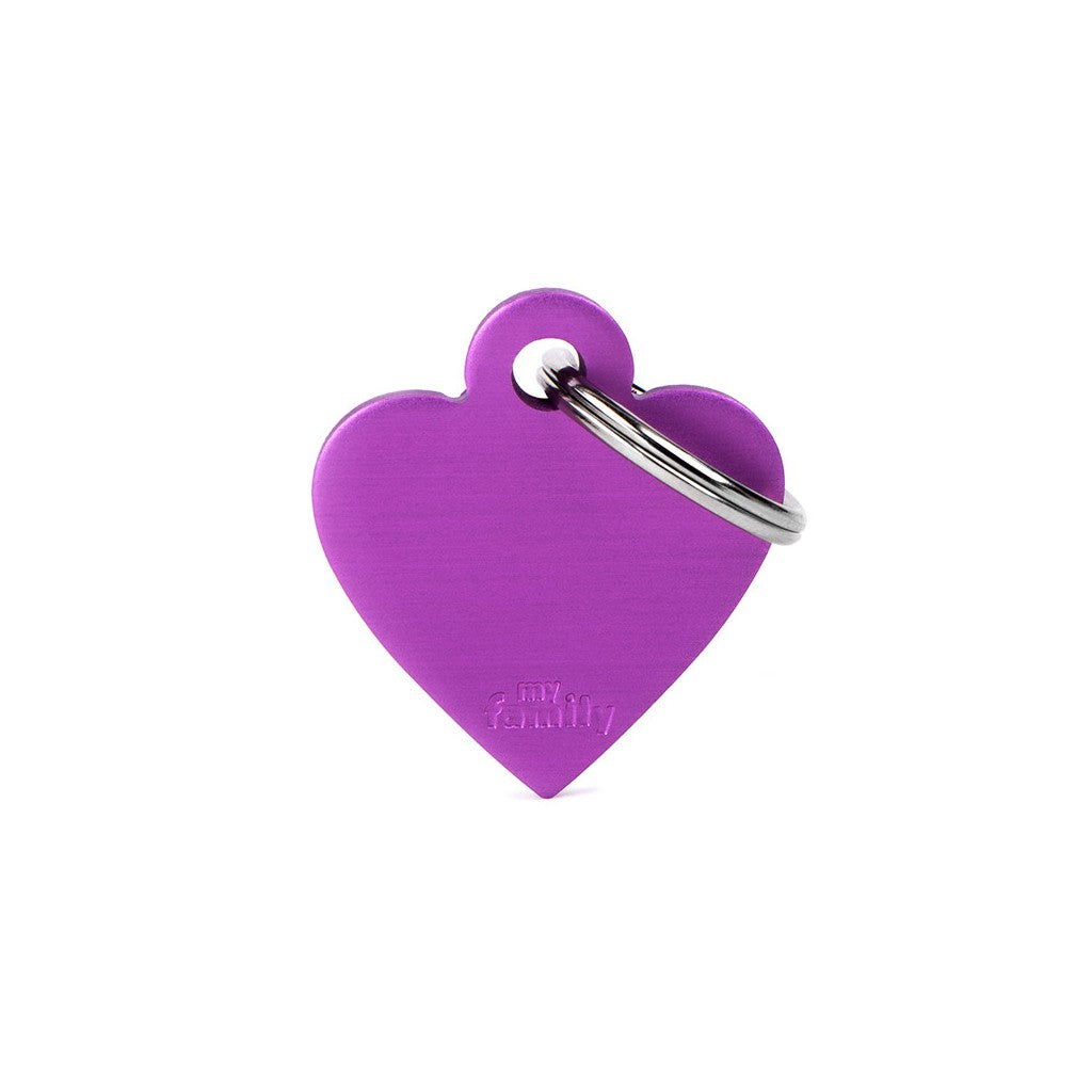 My Family Hondenpenning Small Purple Heart | Gratis Gravure