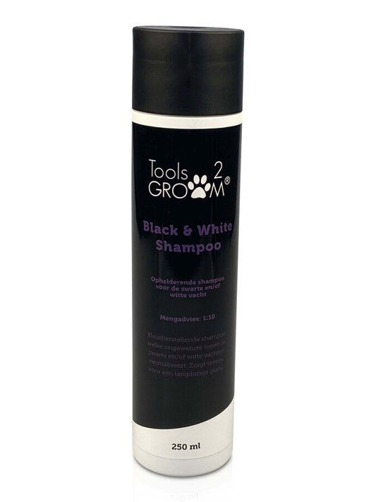 Tools-2-Groom Black & White Shampoo 250 ml voor zwarte en witte hondenvachten