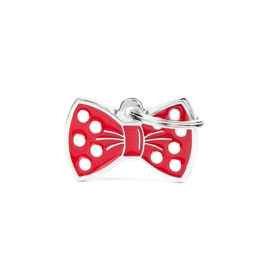 My Family Hondenpenning Red Bow Tie | Gratis Gravure