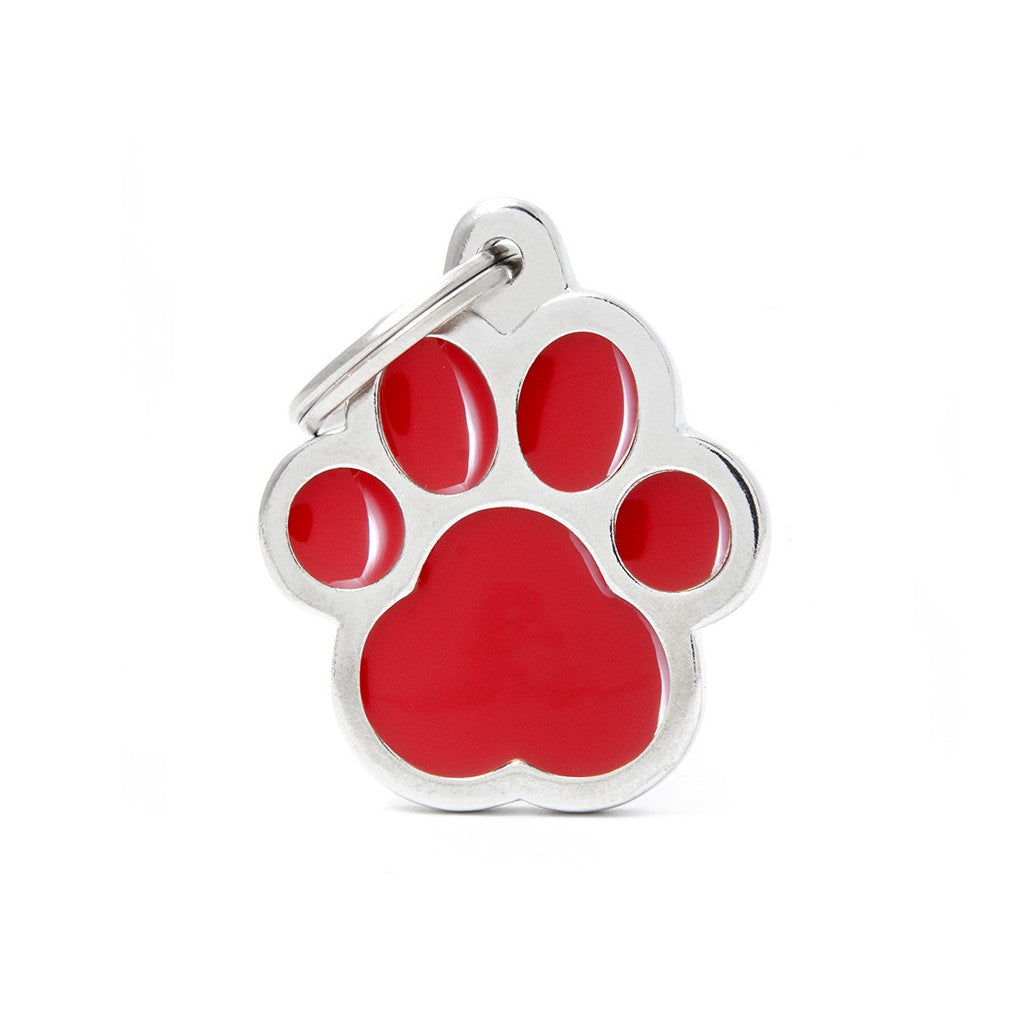 My Family Hondenpenning Classic Big Red Paw | Gratis Gravure