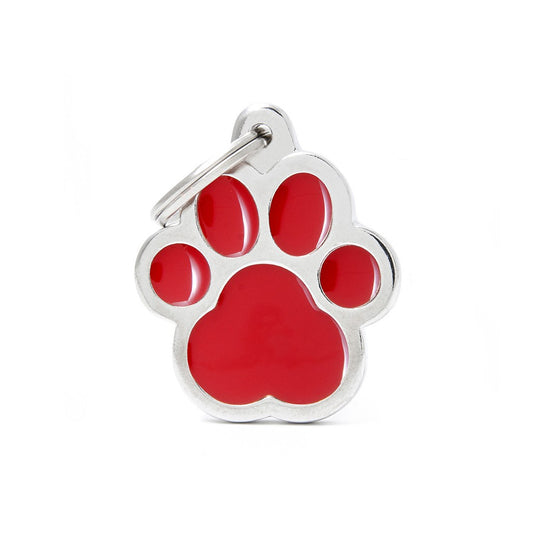 My Family Hondenpenning Classic Big Red Paw | Gratis Gravure