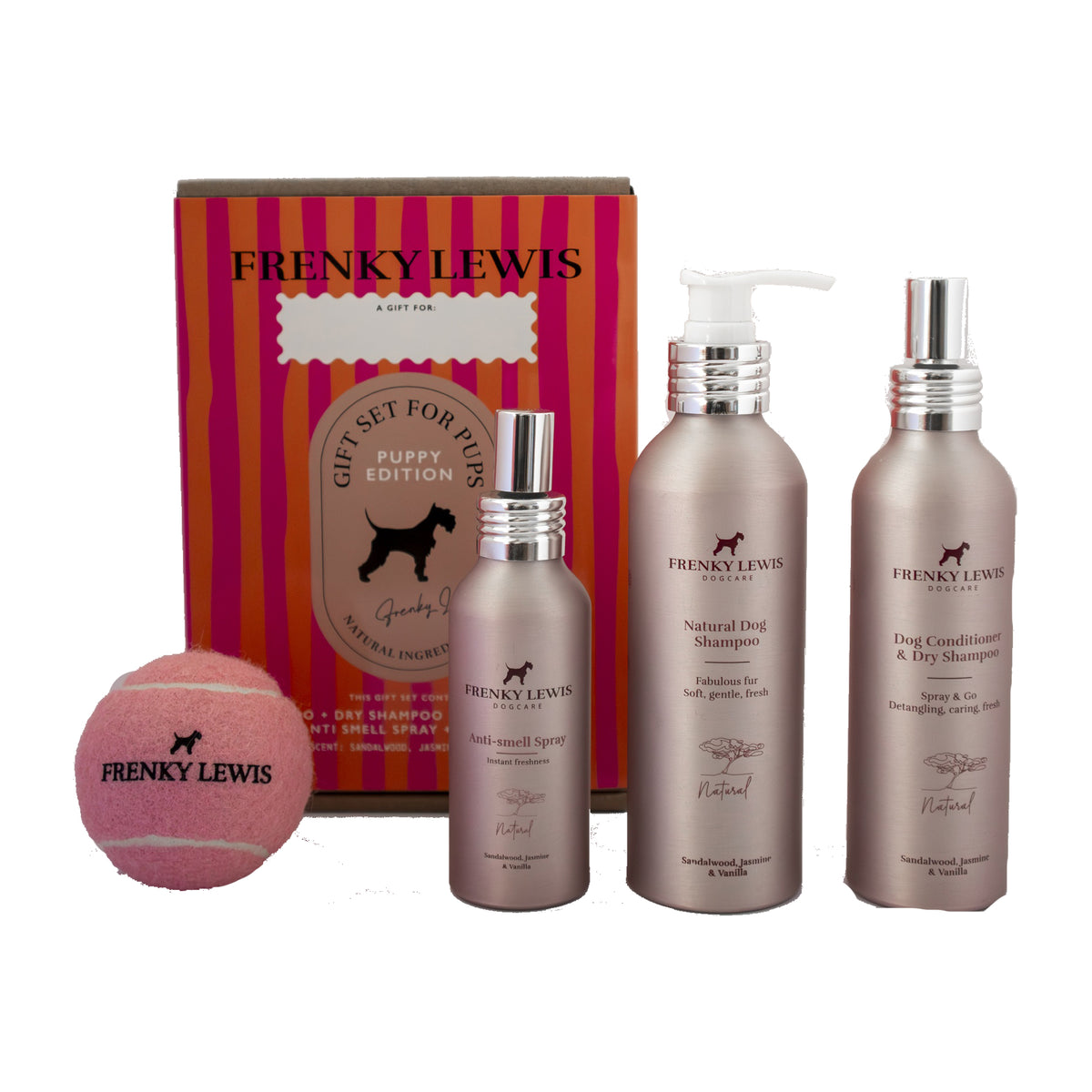 Frenky Lewis Puppy Gift Set Sandalwood, Jasmijn & Vanille productfoto