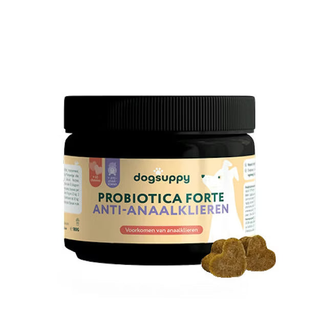 DogSuppy Probiotica Forte Anti-Anaalklieren – chewies voor honden bij anaalklierklachten (60 stuks)