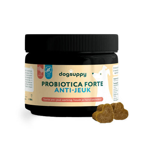 DogSuppy Probiotica Forte Anti-Jeuk – chewies voor honden bij jeuk en pootlikken (60 stuks)