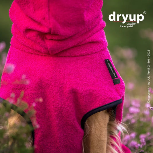 dryup® Cape Hondenbadjas - Pink maat XS - XXL