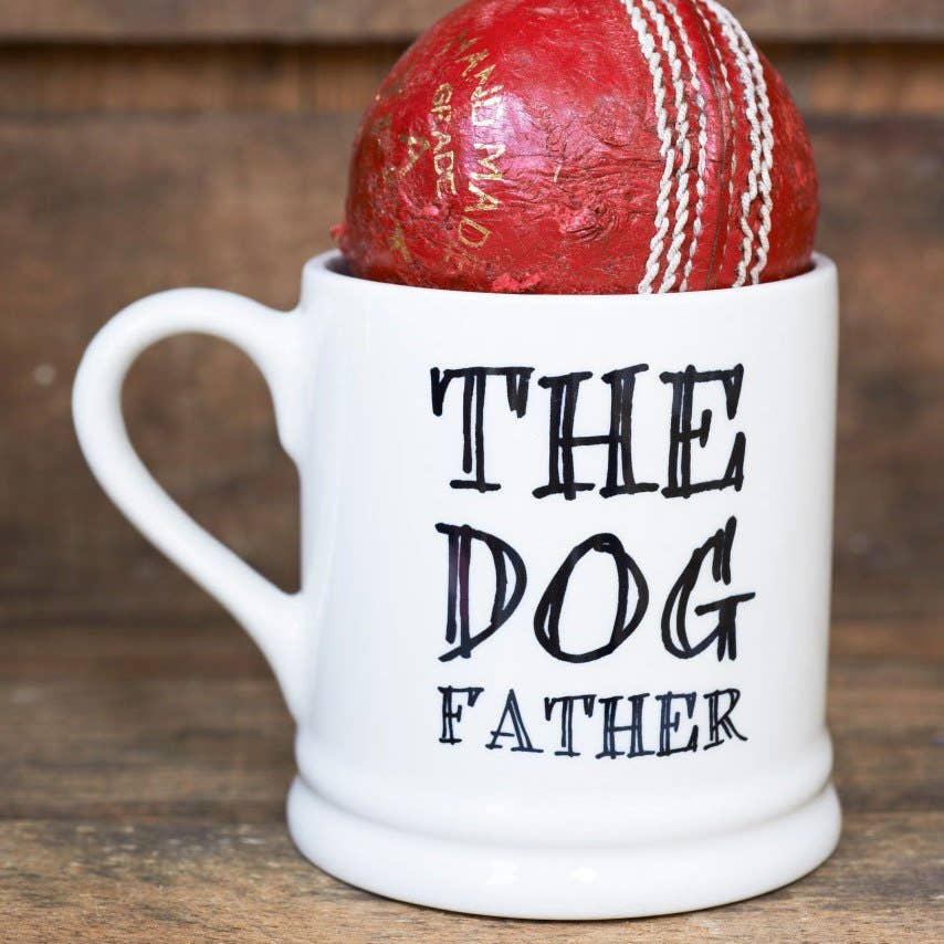 The Dog Father mok – keramische mok met tekst “The Dog Father”, ideaal cadeau voor hondenliefhebbers