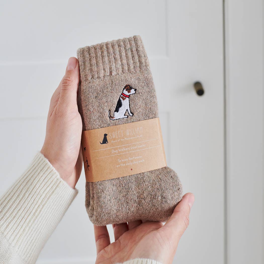 Hondensokken – Dog Walking Socks met hondenprint, katoenmix, voor hondenliefhebbers
