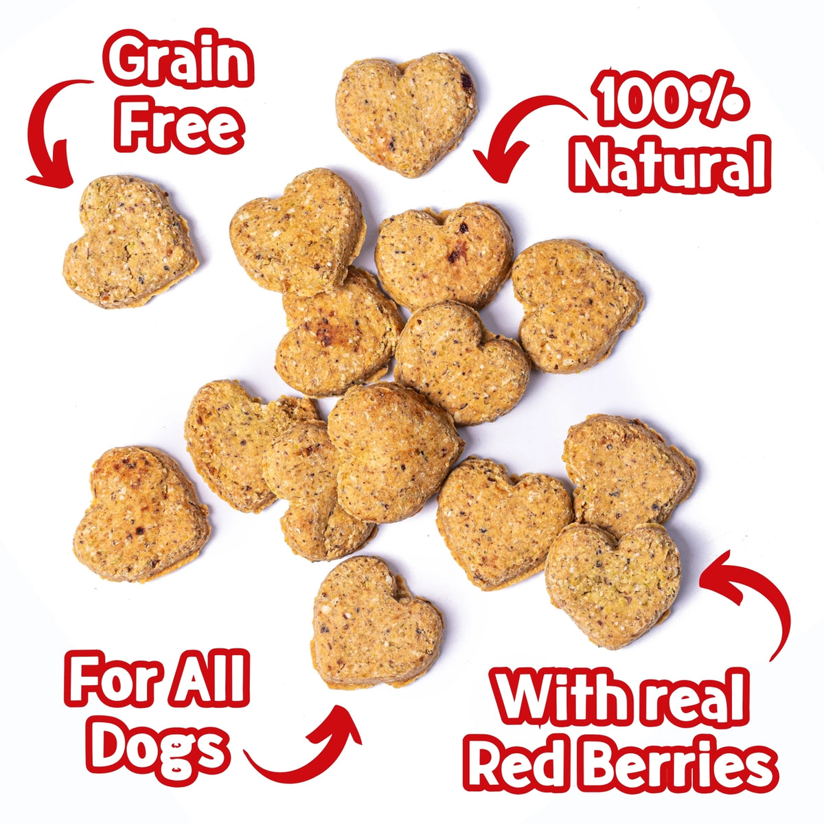 PARK LiFE Love-Bix Red Berries – Graanvrije Hondenkoekjes 100 g
