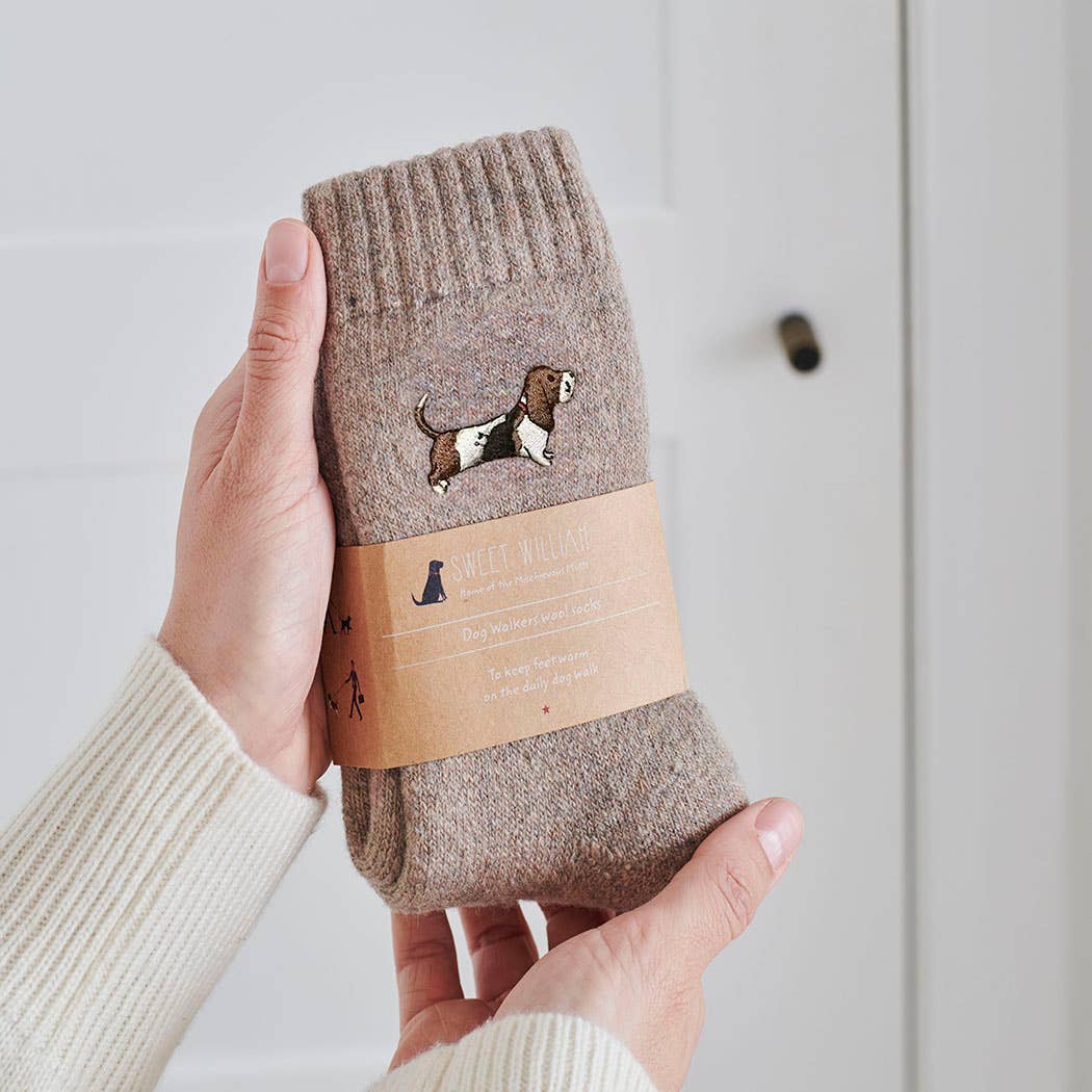Hondensokken – Dog Walking Socks met hondenprint, katoenmix, voor hondenliefhebbers