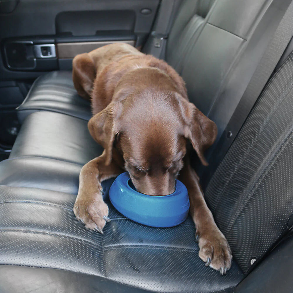 Kurgo Splash Free Bowl 710 ml – Anti-mors Waterbak voor Auto & Onderweg